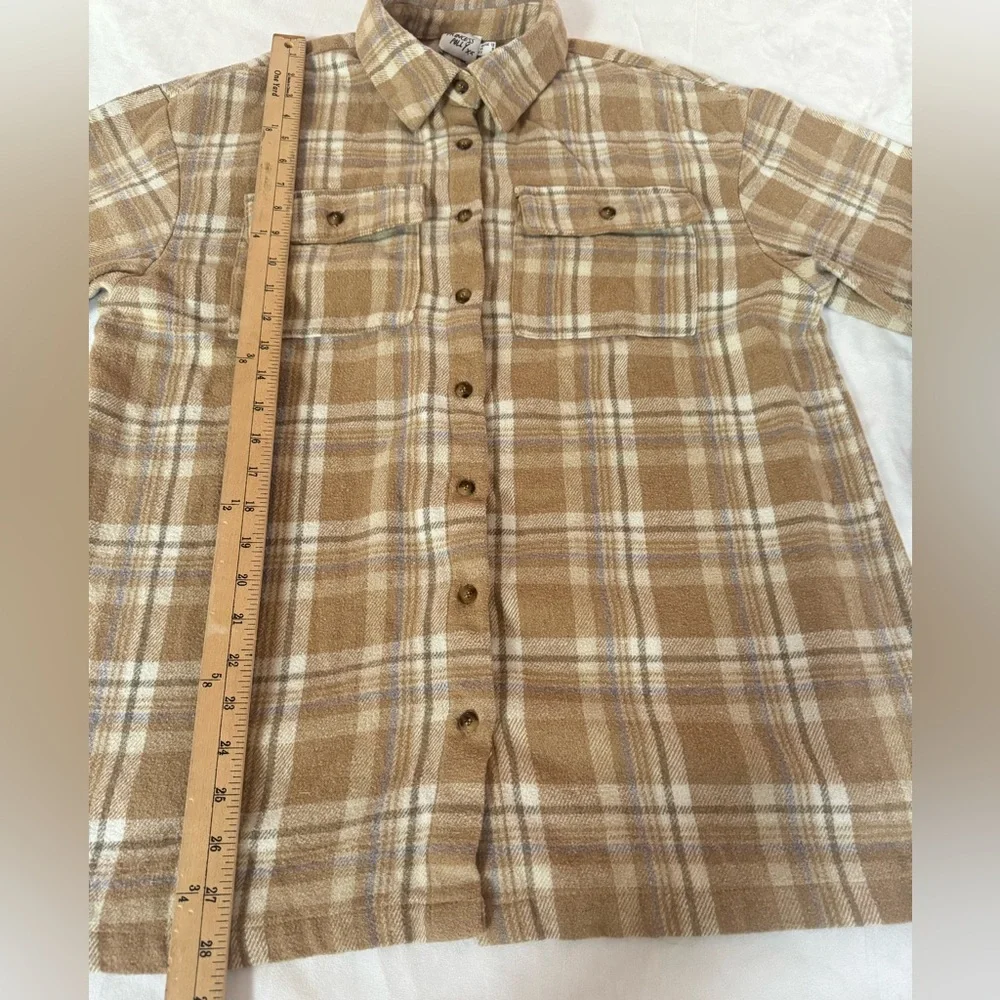 Princess Polly Women’s‎ Plaid Shacket Button Down Willa Shirt Flannel SZ 8
